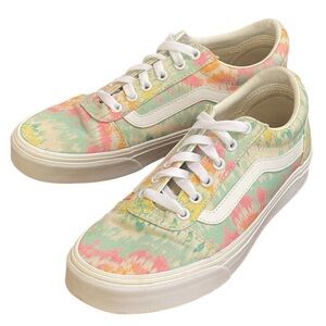 Vans Ward Tie-dye Sneakers Women’s Sz 8.5 Classic Old Skool Style Watercolors